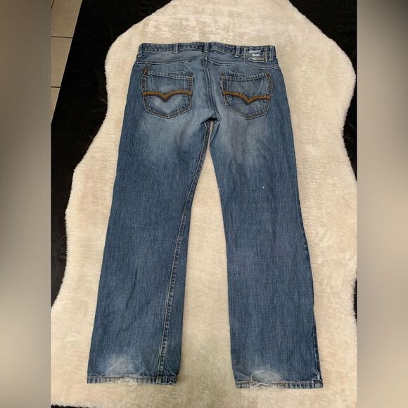 Silvertab Levi’s Mens Blue Slim Straight Denim‎ Jeans Size 38x32 Cotton Pants - Picture 2 of 9